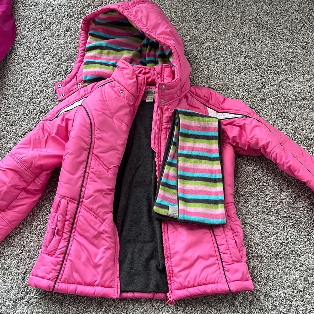 Kids London fog jacket with removable hood